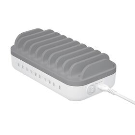 Station de charge rapide USB C 100W 10 ports, portable, CC, pour la maison et les lieux publics, aéroports, charge multiple de téléphones portables