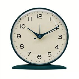 Reloj Despertador Redondo de Mesa para Proveedores #18130 con Diseño Minimalista para Uso en Oficina y Hogar