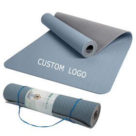 Esterilla de Yoga Profesional Ecológica, Duradera y Sostenible de TPE Natural Personalizable con Logo Personalizado para Venta al por Mayor