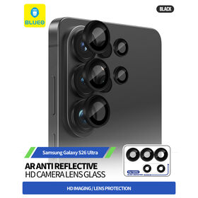 2026 Nuevo Protector de Lente de Vidrio Original BLUEO con Marco Metálico y Lente AR Antirreflectante para Samsung S26 Ultra - Precio Mayorista OEM ODM