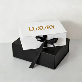 Customized Luxury Rigid Boxes Folding Magnetic Box With Ribbon Factory Direct Custom Logo for Holiday/Present/Corporate