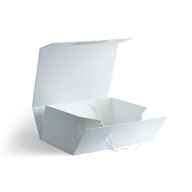 In Stock Luxury Magnetic Folding Gift Box Custom Logo Foldable Cardboard Packaging for Clothing Shoes Apparel Fast Shipping