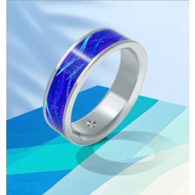 vibrating smart ring Vibrating Smart Ring for Men Vibration Notifications Health  Monitoring,Calls Messages, Slient Alarm Clock Rings for Android iOS main image 0