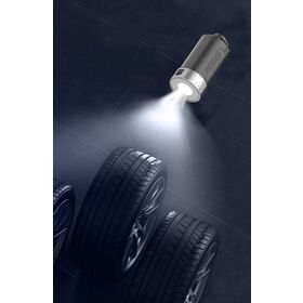 Multifunções de luz led com flash e com função power bank aspirador