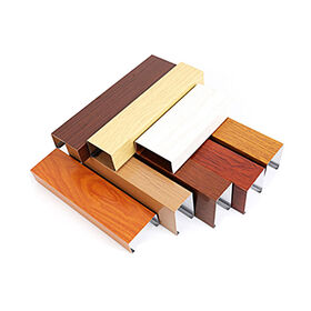 Extrusiones de Aluminio con Veta de Madera de Mayor Venta, Tubos Rectangulares y Cuadrados, Perfiles, Lamas Decorativas de Aluminio, Techos Impermeables