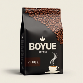 Commerce de gros de grains de café joint Huit-Sided sacs 2.5mil Vmpet matériau étanche à l'humidité avec soupape à air pour l'emballage Premium