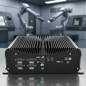 Mini PC Industriel 6 Ports COM, Processeur Intel Core i5-7267U / i7-7567U 7ème Génération, 2x DDR4 RAM, SSD Nvme, Double LAN, WiFi 3/4G, Compatible Windows 11/Linux - Nettop Mini PC