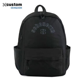 black leather backpack odm supplier Genuine  Harlan Leather Co metal logo Custom Backpack Manufacturer | OEM