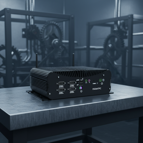 Nouveau Mini PC Industriel Fanless avec Intel Core 7 250U, Bureau 2*I225-V 2.5G LAN 6*DB9 COM GPIO, Mini PC Embarqué Barebone