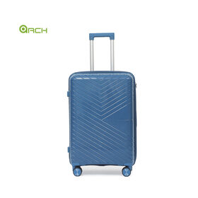 Manufacturer PP Trolley Luggage with Double Spinner Wheels and retractable handle