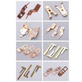 Electronics punched customized copper leaf spring battery contact
