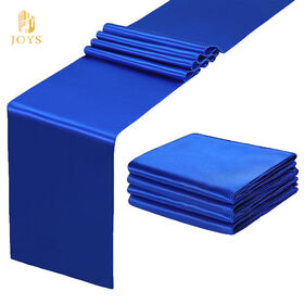 Caminos de Mesa de Satén de Poliéster de Alta Gama, a Prueba de Aceite, Estilo Moderno Personalizable para Bodas y Hoteles