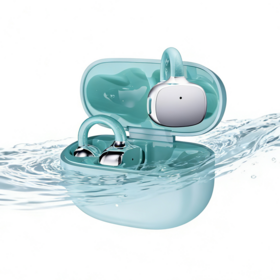 Écouteurs à Oreille Ouverte, Transducteurs de 12 mm avec Basses Puissantes, Bluetooth 6.0, Puce QCC3072, Casque Clip-On Hi-Res, Supra-Auriculaire pour Course à Pied et Entraînement