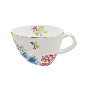 Art Décor Fine Bone Chine Tasse À Café et Soucoupe 8oz Ensemble Creative Floral Design Approuvé PAR LA FDA Moderne Classique avec BRICOLAGE Emballage Cadeau