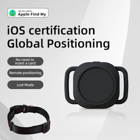 Global Positioning Bluetooth Tracker with Collar Compatible with Apple Devices for Valuable tracking