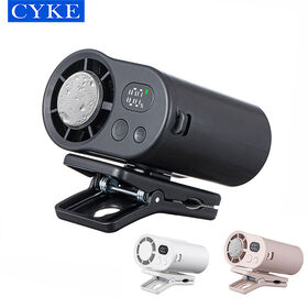Ventilateur de Taille Portable CYKE 3000mAh Rechargeable avec Clip Ceinture, Ventilateur de Refroidissement Puissant à 7 Vitesses avec Refroidissement par Glace pour Usage Extérieur