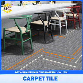 Fabricante de Moquetas Modulares de Diseño Moderno para Uso Comercial con Respaldo de PVC para Oficinas