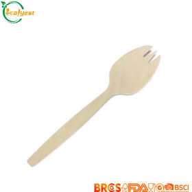 Bolsa de 147 mm de madera desechable FSC, biodegradable, apta para alimentos, embalaje y logotipo personalizados