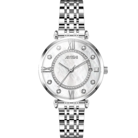 ساعة كوارتز نسائية عصرية بتصميم رائج عالي الجودة مقاومة للماء للترويج