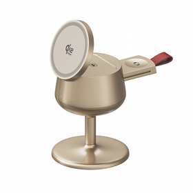 W109 Wine Glass design three in one Foldable magnetic Wireless Charger