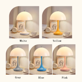 OEM, Luz de noche de carga, lámpara de escritorio táctil y amigable con los ojos, lámpara de mesita de noche para dormitorio y estudio, color personalizable disponible