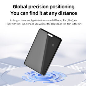 Portable Card Global Tracker with Wireless Charging for Key and Wallet