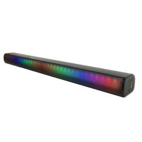 Colorful design 2.0 soundbar with USB Output Remote Control Feature and 3.5mm Aux Input RGB Light Design Sound Bar For TV Home