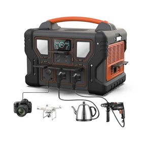 220v backup lifepo4 emergency power supply electric camping outdoor charging solar generator 1200w portable power station