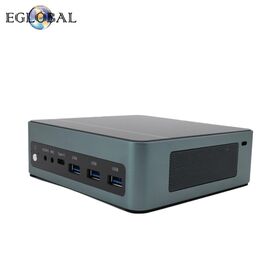 Lüfterloser Mini-PC EGLOBAL mit Intel Core i3-1215U/i5-1235U, 3x USB 3.2 (10Gbps), 2x 2.5G LAN, unterstützt drei UHD-Displays