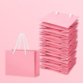 Small Paper Custom Print With Handles Kraft Luxury Shopping Gift Your Own logo Ribbon Handle Bags