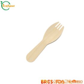 Bolsa de madera desechable FSC de 92 mm, biodegradable, apta para alimentos, embalaje y logotipo personalizados