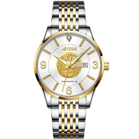 Montre Mécanique Populaire pour Hommes, Bracelet en Acier Inoxydable de Haute Qualité, Étanche