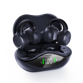 Auricular del OEM Bluetooth con el indicador digital del LED, conducción inalámbrica del hueso de los auriculares de auriculares, llamada de HD