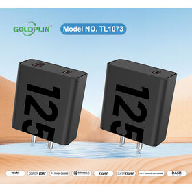 Chargeur Super Rapide Goldplin 65W/100W/125W pour Téléphone Portable TL1073 avec Broche BIS, Supporte SKD OEM ODM