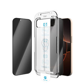 Instalación fácil de un solo paso con alineación automática Protector de pantalla de caja sin burbujas para iPhone 17 Pro Max 9H Vidrio templado Privacidad