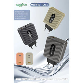 Goldplin TL1072 EU PIN QC/PD/A+C/A+C+C/A+C+C+C Super Fast Charger 20W/25W/30W/35W/45W/65W/120W, Benutzerdefinierter Handy-Ladegerät OEM-Fabrik