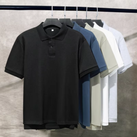 En gros de haute qualité 230GSM Chemises Polo Mode Coton Polyester Séchage Rapide Respirant Décontracté Streetwear Polo Homme