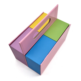 Cajas de Regalo de Cartón Rosadas de Lujo Personalizadas de Venta Caliente Nuevo Diseño Plegable Impresión con Logotipo Materiales Reciclados Forro de Esponja