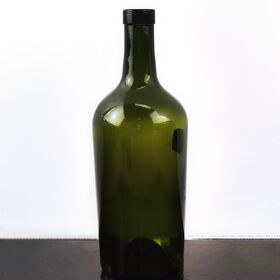 Wholesale 750ml Olive Green Glass Bottle for Liquor Whisky Vodka Made In China Free Sample