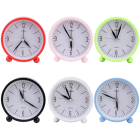 Jam Meja Alarm Digital Elektronik Gerakan Pintar Bulat Kustom Baru untuk Anak-anak dengan Fitur Kalender
