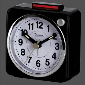 Großhandel Custom Kein Ticken Quarz Tisch Wecker Quadratisch Stumm Pocket Mini Größe Analog Reiseuhr