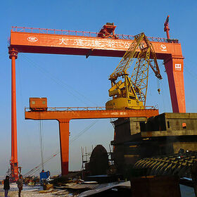Shipyard 300 Tons Goliath Cranes Double Beam Gantry Shipbuilding Cranes