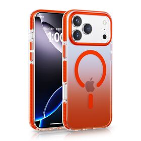 Gradient Farbverlauf Matte Stoßfeste Handyhülle für iPhone 18 Pro Max Hybrid kabelloses Laden magnetische Hartrückabdeckung