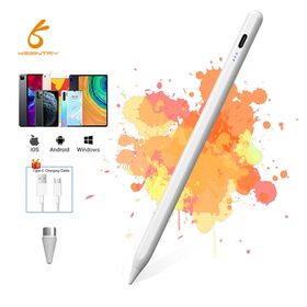 Precision Active Stylus Pen Strong Magnetic Attraction with Type-C Charging and Triple LED Indicator for Universal Tablet Touch