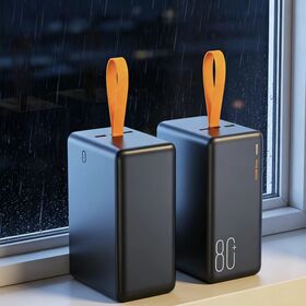 2026 New Trending Arrivals 80000mah High Capacity Outdoor Portable Power Bank PD22.5W Fast Charging Power Bank with a Lanyard