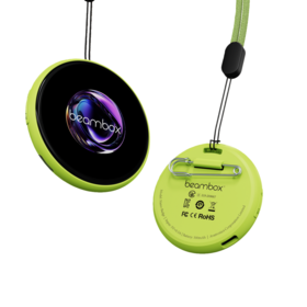 Beambox Badge Électronique Dynamique Intelligent 1.8" HD IPS Écran Tactile 283PPI Support IA Matériau ABS 8-16h