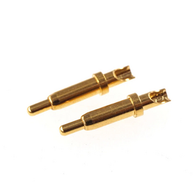 Solder cup brass alloy gold-plated pogo pin manufacturer high durability gold-plated C3602 spring loaded contacts for cable