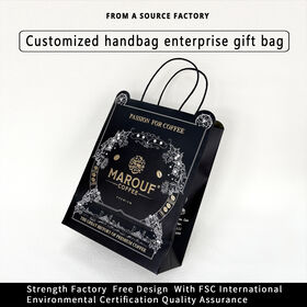 Christmas gift bag, paper bag, customized handbag, clothing store, eyewear store, advertisement, cosmetics packaging bag