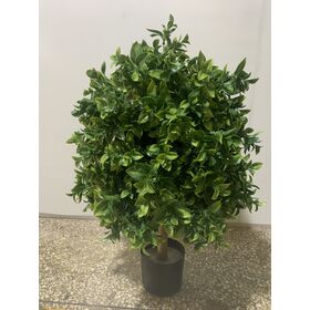 Cheap ODM Artificial Pot Tree leaves with several dark green/yellow full tips