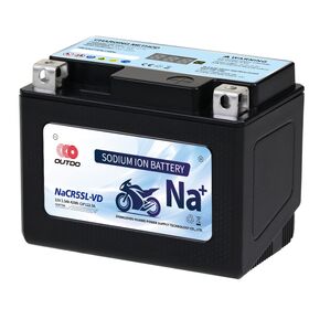 OUTDO Sodium Motorcycle Starting Battery 12V 3.5Ah with LED Voltage Display and High CCA for Easy Cold Start
